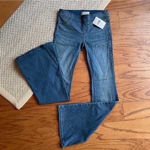 Free People pull up flare jeans